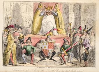 Coronation of Henry IV (from the best authorities), from The Comic History of England