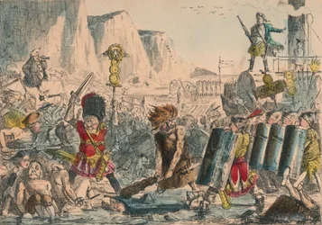 Landing of Julius Caesar, 1850