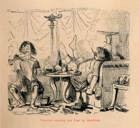 Terence reading his Play to Caecilius, 1852