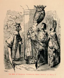 The Duke of Burgundy introducing Queen Isabella to Henry V