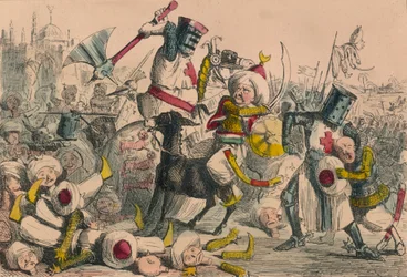 Terrific Combat Between Richard Coeur de Lion and Saladin