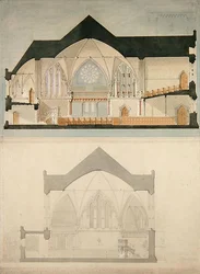 Side Elevation of Trinity College Church, Edinburgh