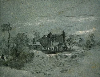 A Cottage in a Wooded Landscape