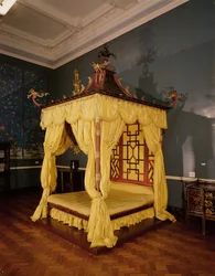 Four Poster Bed, in the Chinese style, 1750s