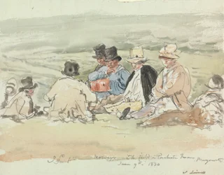 Mowers in the Field in Porchester Terrace, Bayswater, June 9, 1830