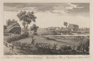 A West View of Chelsea Bridge