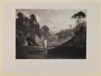 Eve at the Fountain (Book 4, Line 453), from “Paradise Lost”