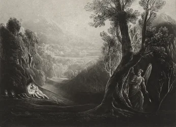 Satan Contemplating and Eve in Paradise