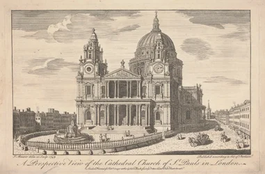 A Perspective View of the Cathedral Church of St. Pauls in London