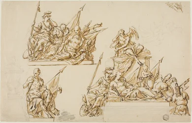 Unexecuted Designs for the Monument to the First Duke of Marlborough