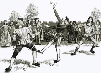Jeu de Paume, a Kind of Handball