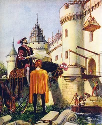 King Francis I of France, superintending the building of castles