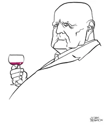 Jean Sibelius as an old man