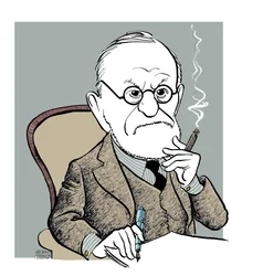 Sigmund Freud, caricature