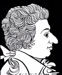 Wolfgang Amadeus Mozart, caricature
