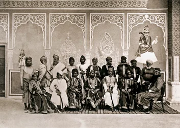 The Men of the Court of Ram Singh III, Maharaja of Jaipur