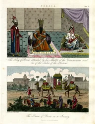 Scenes from Persia - Court Life and Royal Procession