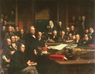 Lord Palmerston Addressing the House of Commons During the Debates on the Treaty of France in February 1860, 1863