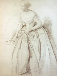 Sketch for a bridesmaid for Queen Vic