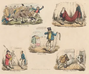 Set of Four: Much Ado About Nothing or Illustrations of Old Sayings