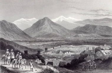 Cabul from the Bala Hissar, Engraved by J. Stephenson