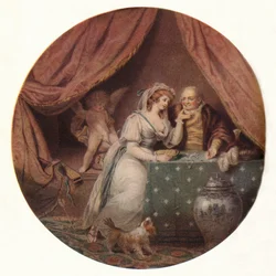 Love Vanquished By Avarice, c1790