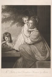 Mrs. Stables and Two Daughters, Harriet & Maria