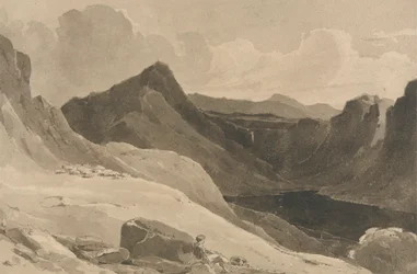A Mountain Landscape with a Shepherd