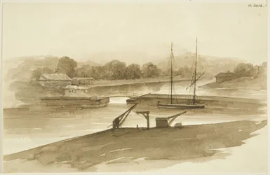 Prince Street Bridge and the Ropewalk, seen from the Mud dock