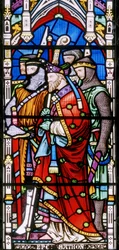 Detail from The Coronation of Henry III, 1860
