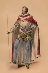 Guest in costume for Queen Victoria
