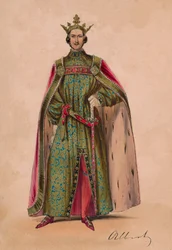 Prince Albert in Costume as Plantagenet King Edward III for the Bal Costumé, May 12 1842, 1843