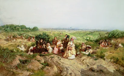 View over London from Hampstead Heath