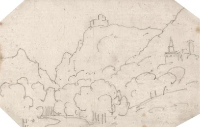 Mountain View with Buildings