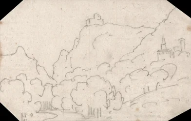 Mountain View with Buildings