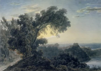 The Lake of Albano and Castle Gandolfo