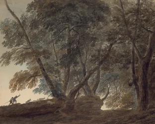 The Goatherd: View on the Galleria di Sopra above the Lake of Albano