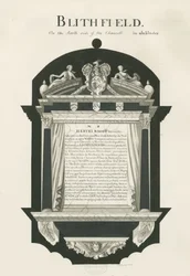 Tablet in Blithfield Church - Sir Hervey Bagot, Bart.