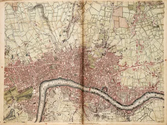 Map of Islington, Westminster, City and Southwark
