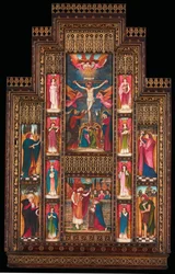 Design for Reredos at Holy Trinity Church, Florence, in Gothic Revival Frame by Bernini of Florence