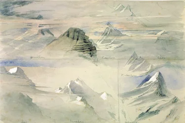 Alpine Peaks: Jungfrau and others