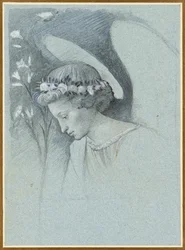 Study of the Head of the Angel Gabriel in Filippo Lippi