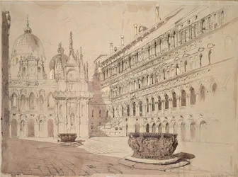 The Court of the Ducal Palace, Venice, May 1841