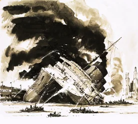 The Great Steamers: The Ship That Died in Dock. The Normandie
