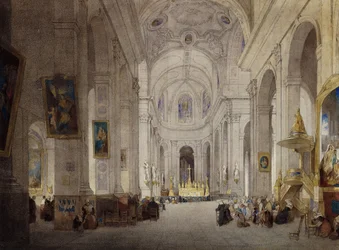 The Interior of the Church of St. Sulpice, Paris