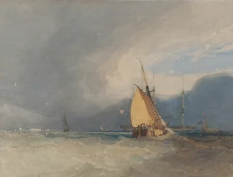 Boats off the Coast, Storm Approaching