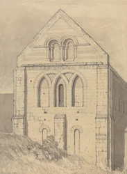 Church of Graville near Havre de Grace, Normandy: End of the North Transept