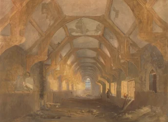Interior of a Dormitory of the Ipswich Blackfriars at the End of its Period of Occupation by Ipswich School