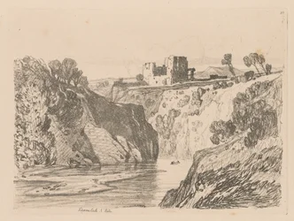 Liber Studiorum: Plate 27, Kilgarren Castle, N. Wales, 1838