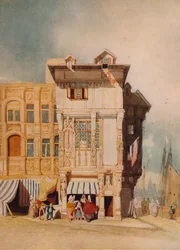 Old Houses, with Figures
